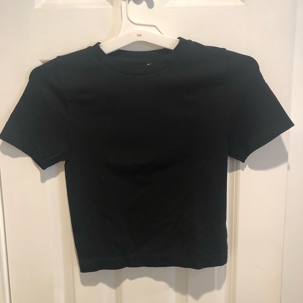 a new day Black Crew Neck Tee